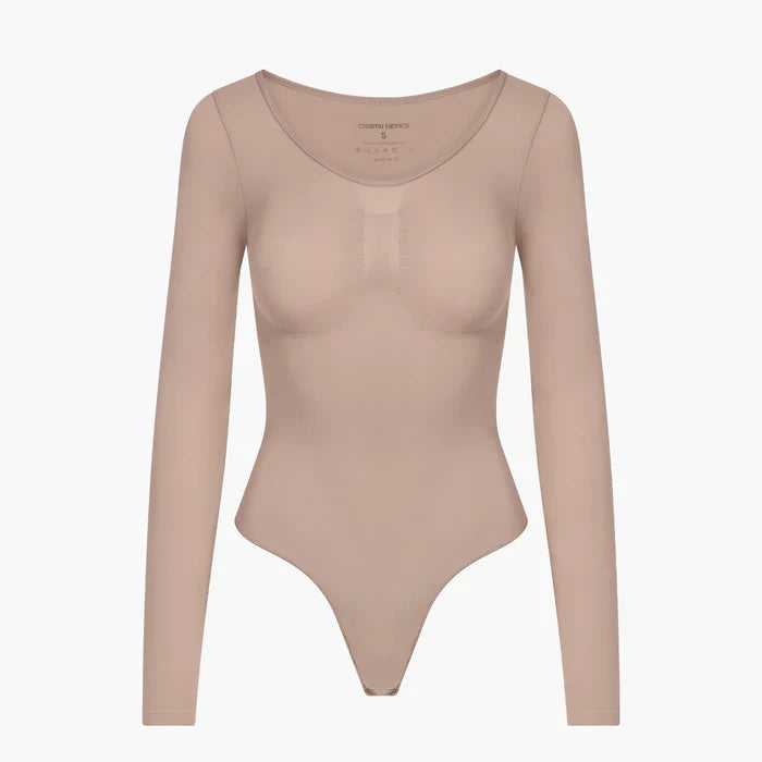 Bodysuit Sculpting Shapewear Longsleeve mit String