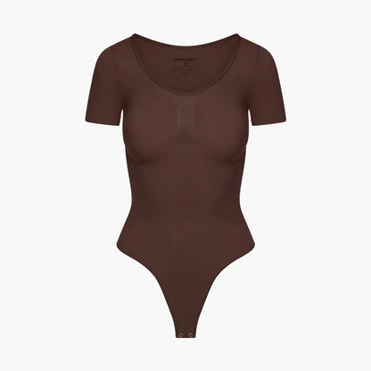 Bodysuit Sculpting Shapewear T-Shirt mit String