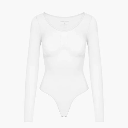 Bodysuit Sculpting Shapewear Longsleeve mit String