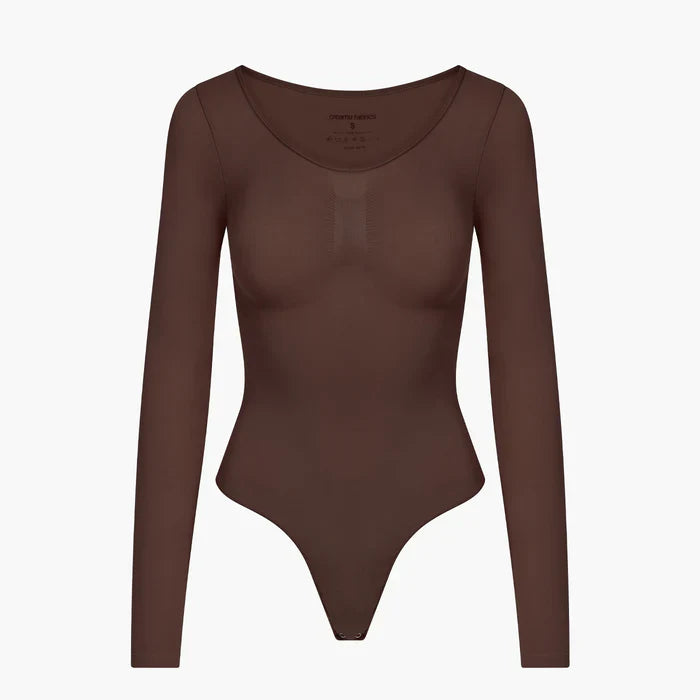 Bodysuit Sculpting Shapewear Longsleeve mit String