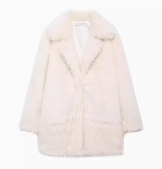 Faux Fur Long Jacke