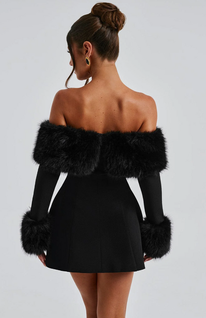 Aliah Fur Kleid