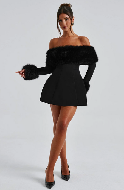 Aliah Fur Kleid