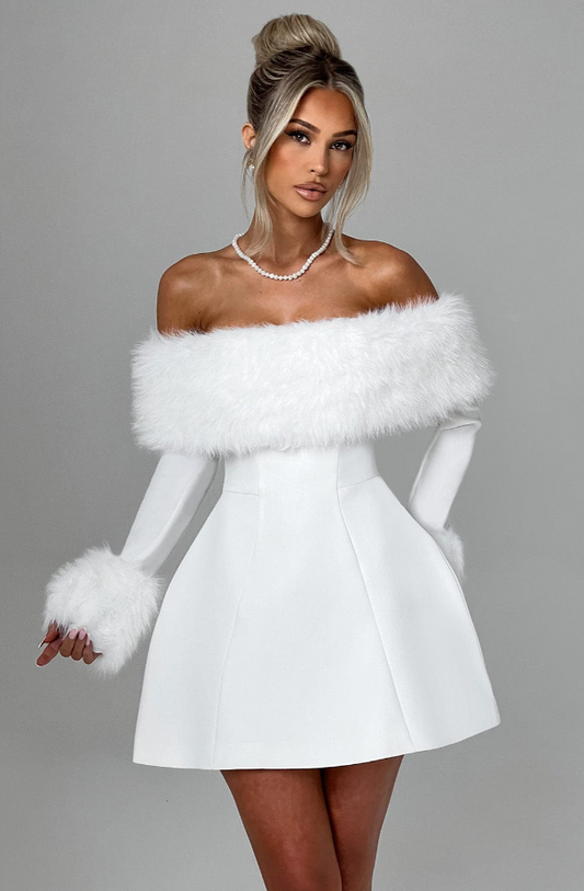 Aliah Fur Kleid